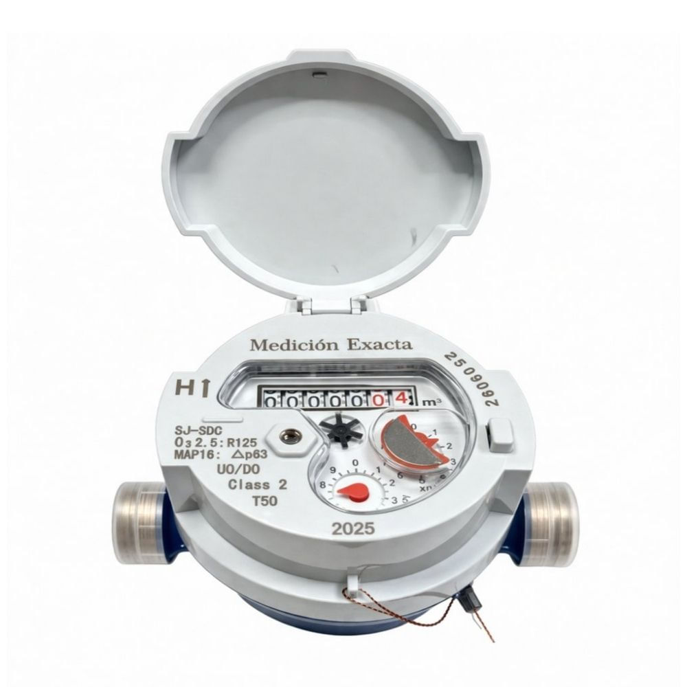 Medidor de agua Chorro Único 1/2" Medición Exacta