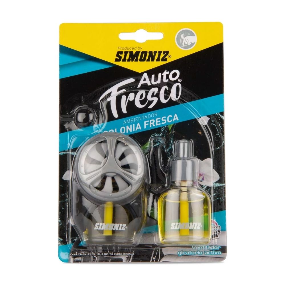 Ambientador Tech Colonia Fresca 10ml con repuesto Simoniz