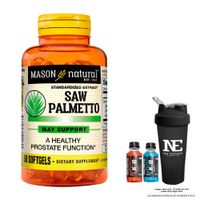 VITAMINAS MASON NATURAL - SAW PALMETTO EXTRACTO ESTANDARIZADO 160 MG (60 SOFTG) + SHAKER