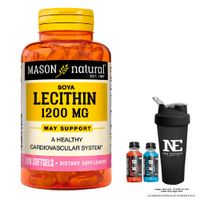 VITAMINAS MASON NATURAL - LECITINA DE SOYA 1200 MG (100 SOFTG) + SHAKER