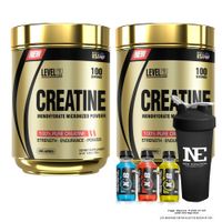 COMBO LEVEL PRO - 2 CREATINE 250 GR. + SHAKER