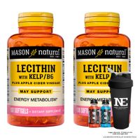 COMBO VITAMINAS MASON NATURAL - 2 LECITINA KELP B6 (100 SOFTG) + SHAKER