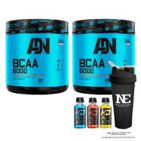 COMBO ADN NUTRITION - 2 BCAA 8000 540 GR. MANZANA + SHAKER