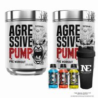 COMBO SUPREME NUTRITION - 2 AGRESSIVE PUMP 350 GR. FRUIT PUNCH + SHAKER