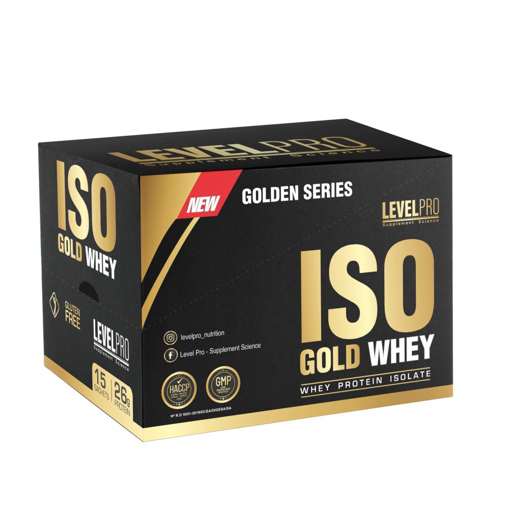 LEVEL PRO ISO GOLD WHEY CAJA 15 UNID. CHOCOLATE | Promart.pe - Promart