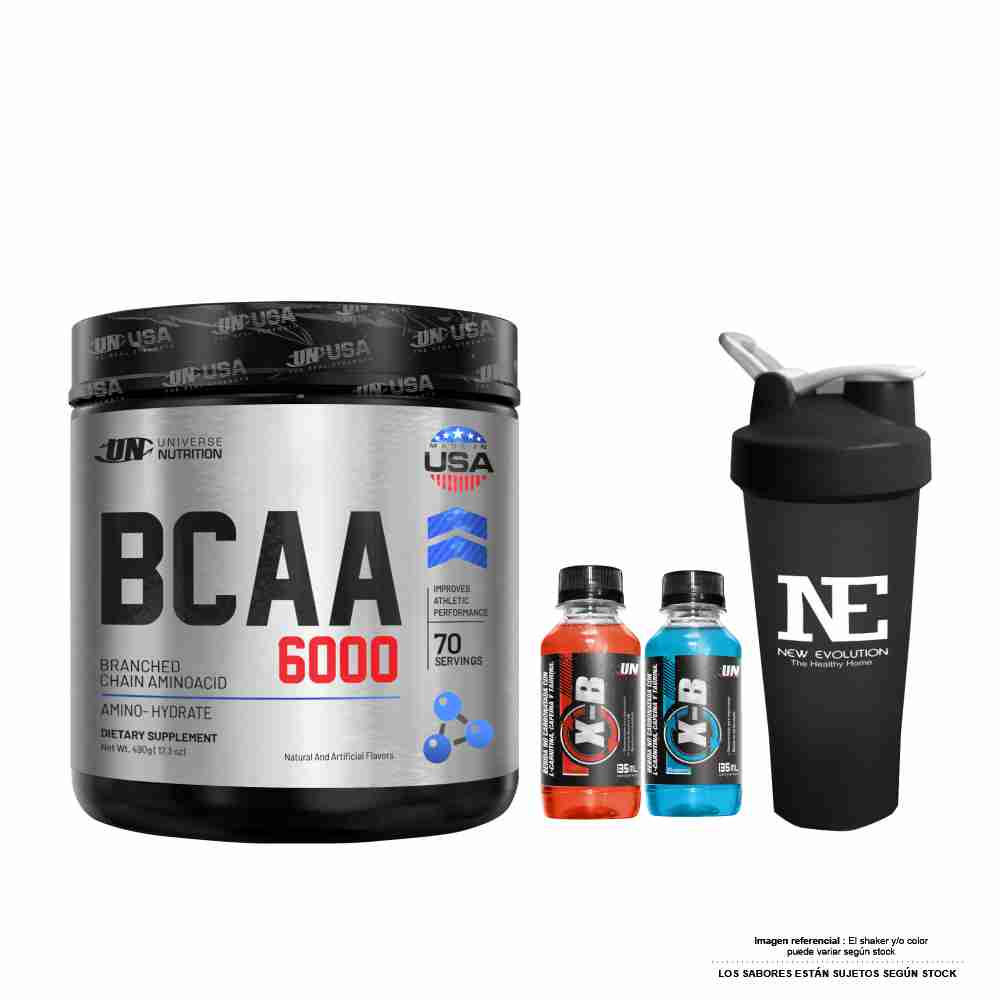 UNIVERSE NUTRITION BCAA 6000 490 GR. FRUIT PUNCH + SHAKER
