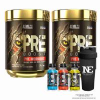 COMBO LEVEL PRO - 2 PRE BOOST 352 GR. GREEN APPLE + SHAKER