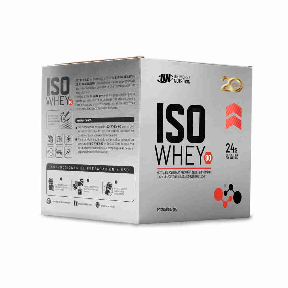 UNIVERSE NUTRITION ISO WHEY 90 CAJA 10 UNID. COOKIE