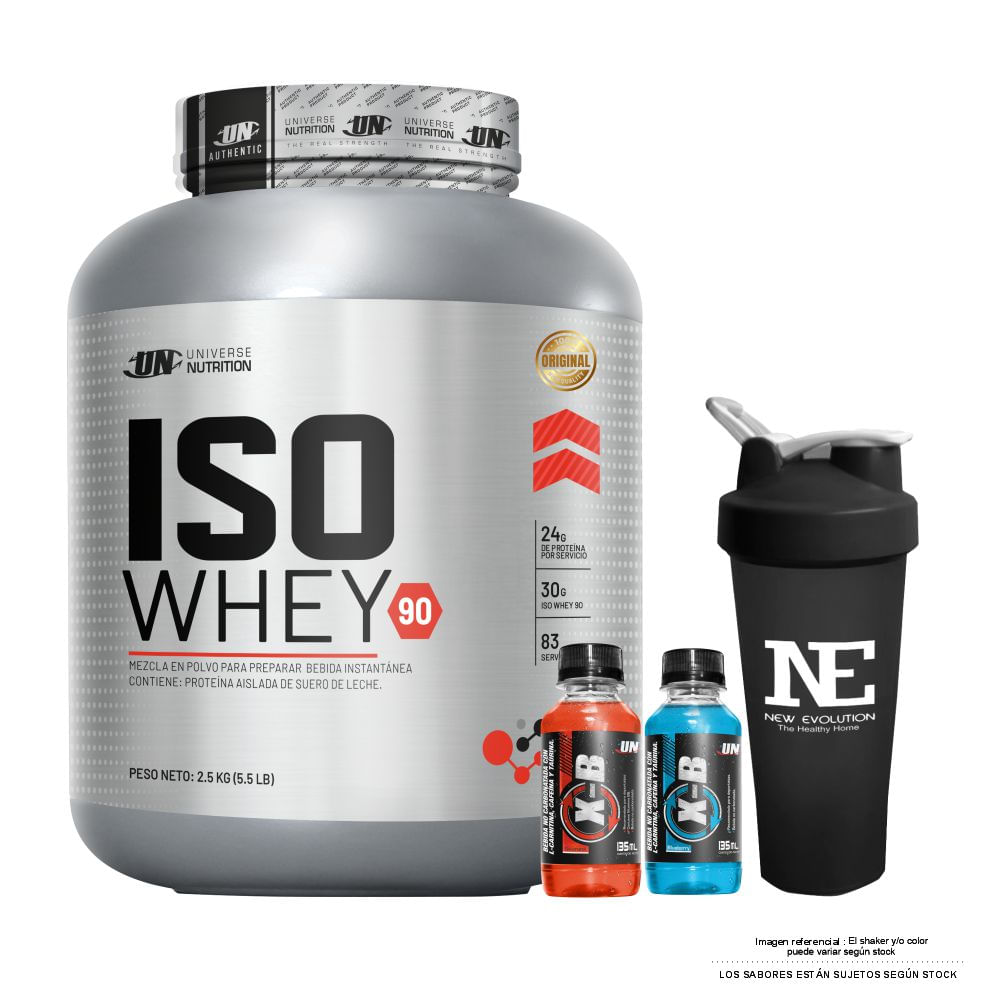 UNIVERSE NUTRITION ISO WHEY 90 2.5 KG. VAINILLA + SHAKER
