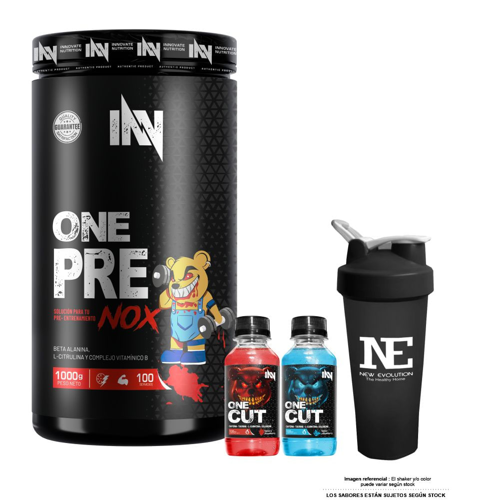 INNOVATE NUTRITION ONE PRE NOX 1 KG. MORA + SHAKER