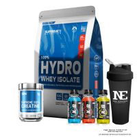 COMBO SUPREME NUTRITION - HYDRO WHEY ISOLATE 5.5 LIBRAS CHOCOLATE + SUPREME CREATINE 500GR. + SHAKER