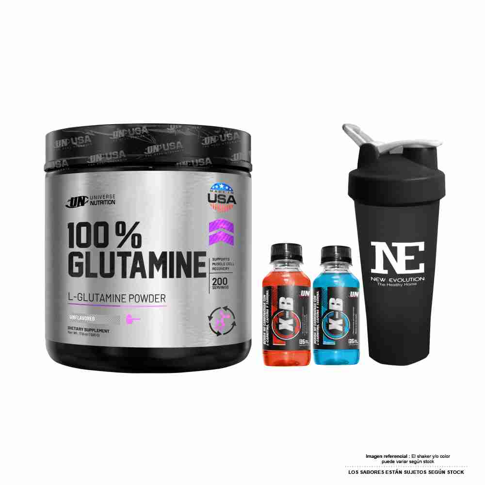 UNIVERSE NUTRITION 100% GLUTAMINE 500 GR. + SHAKER