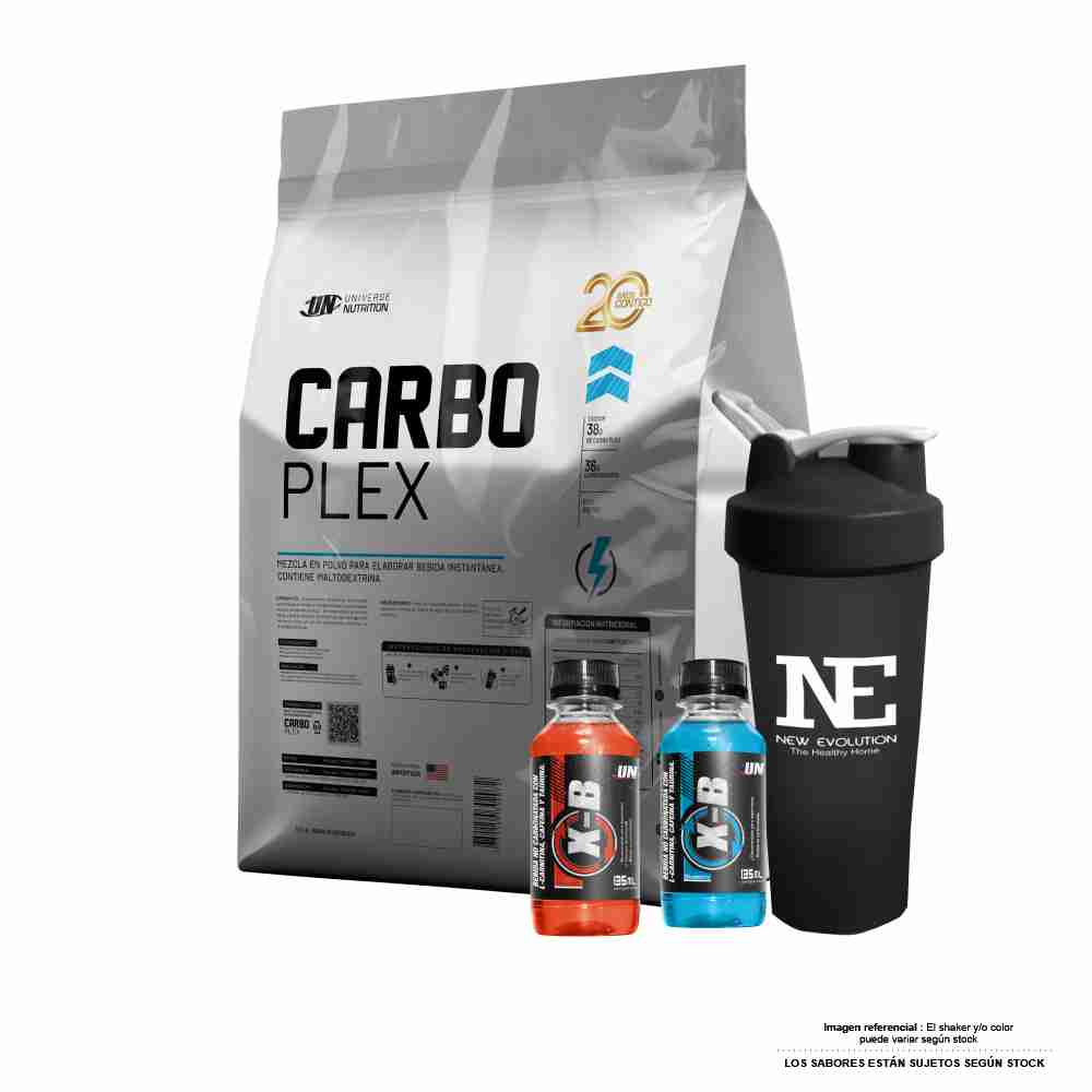 UNIVERSE NUTRITION CARBO PLEX 3 KG. NATURAL + SHAKER