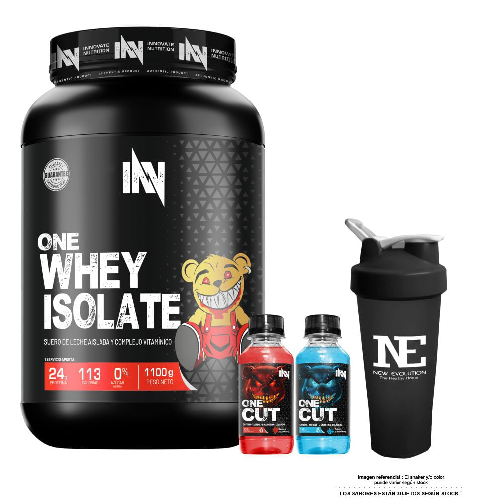 INNOVATE NUTRITION ONE WHEY ISOLATE 1.100 KG. COOKIE + SHAKER