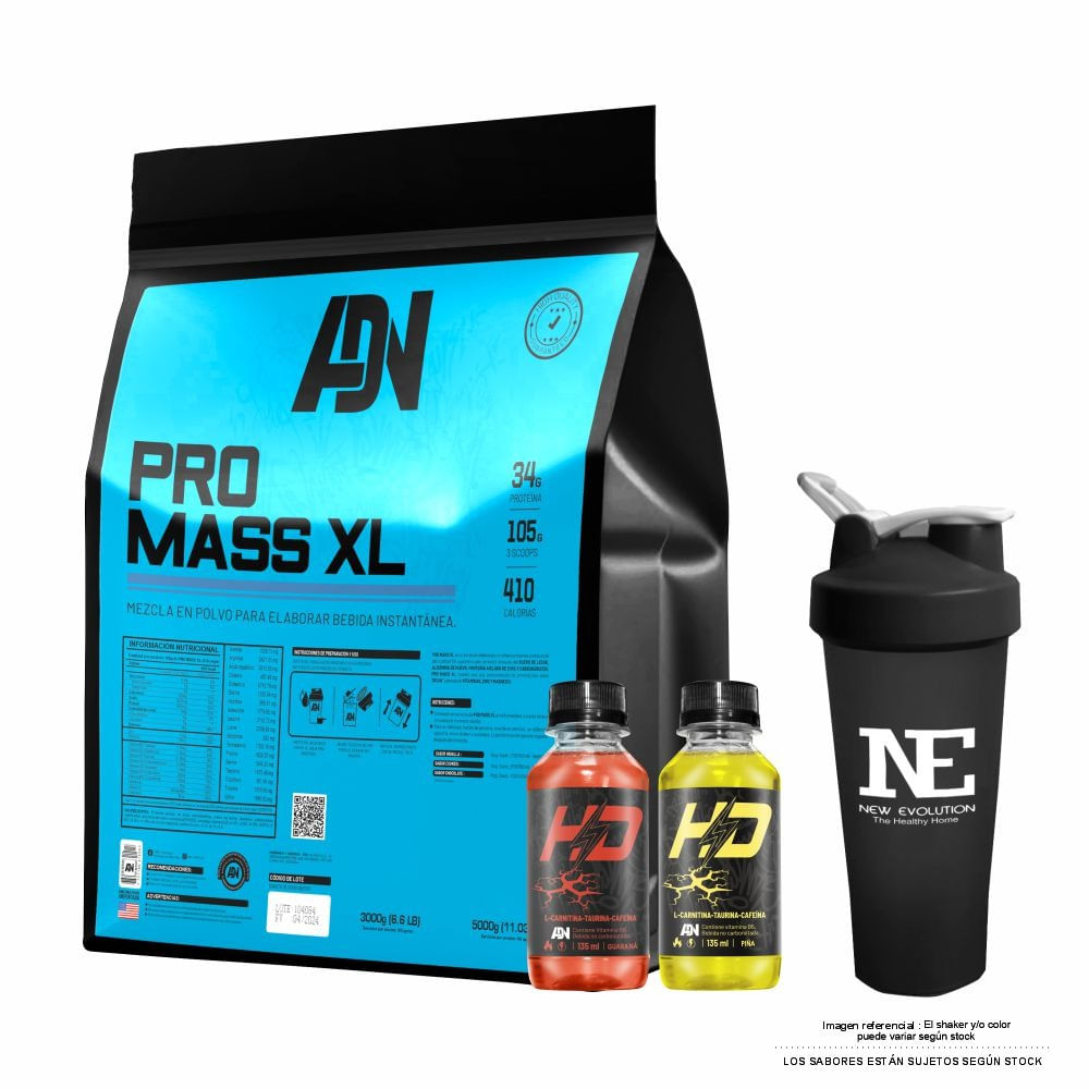 ADN NUTRITION PRO MASS XL 5 KG. COOKIE + SHAKER