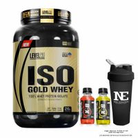 LEVEL PRO ISO GOLD WHEY 2.43 LIBRAS CHOCOLATE + SHAKER