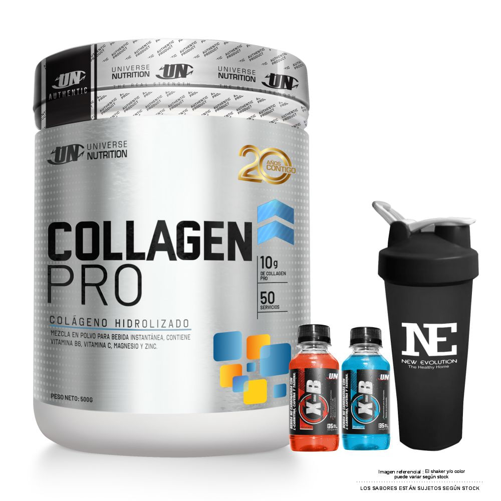 UNIVERSE NUTRITION COLLAGEN PRO 500 GR. FRUIT PUNCH + SHAKER