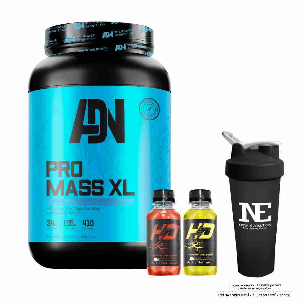 ADN NUTRITION PRO MASS XL 2 KG. COOKIE + SHAKER