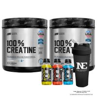 COMBO UNIVERSE NUTRITION - 2 100% CREATINE 500 GR. + SHAKER