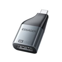 ESSAGER Adaptador USB Tipo C a DisplayPort 8K 60Hz 4K 120Hz
