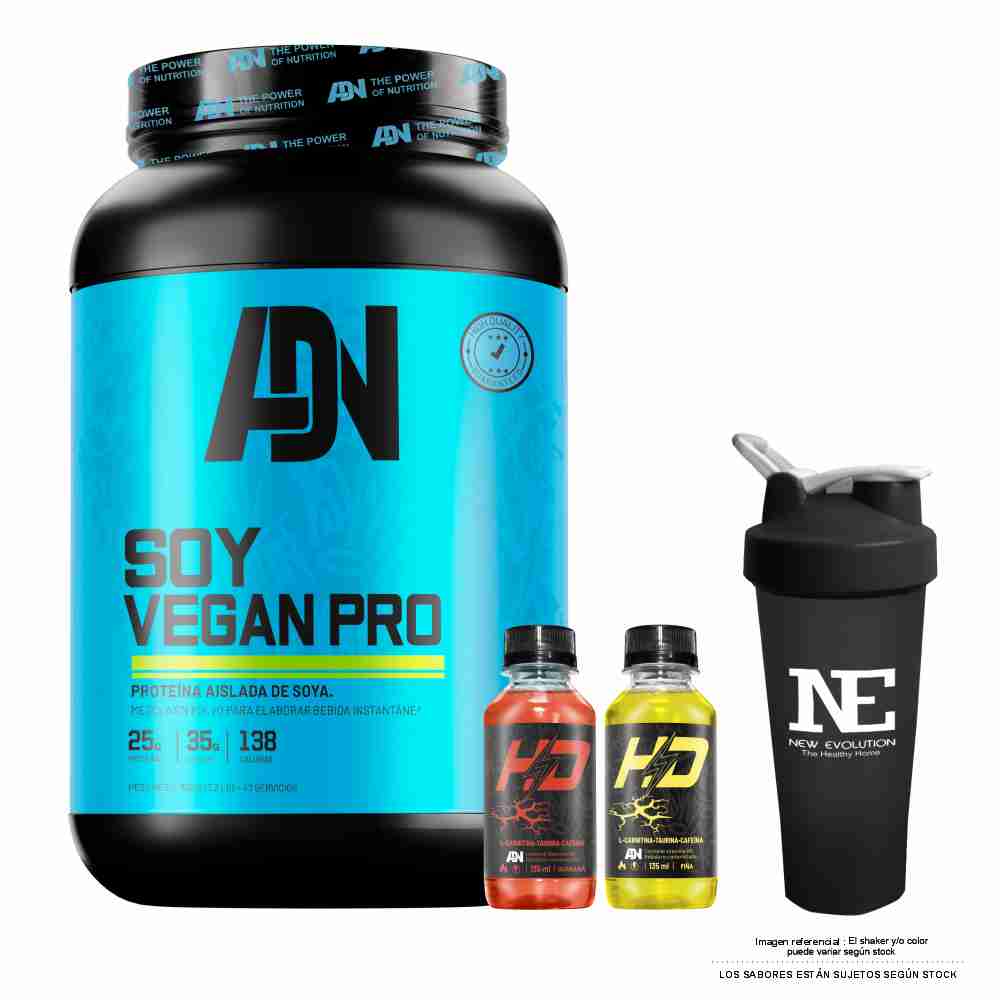 ADN NUTRITION SOY VEGAN PRO 1.500 KG. VAINILLA + SHAKER