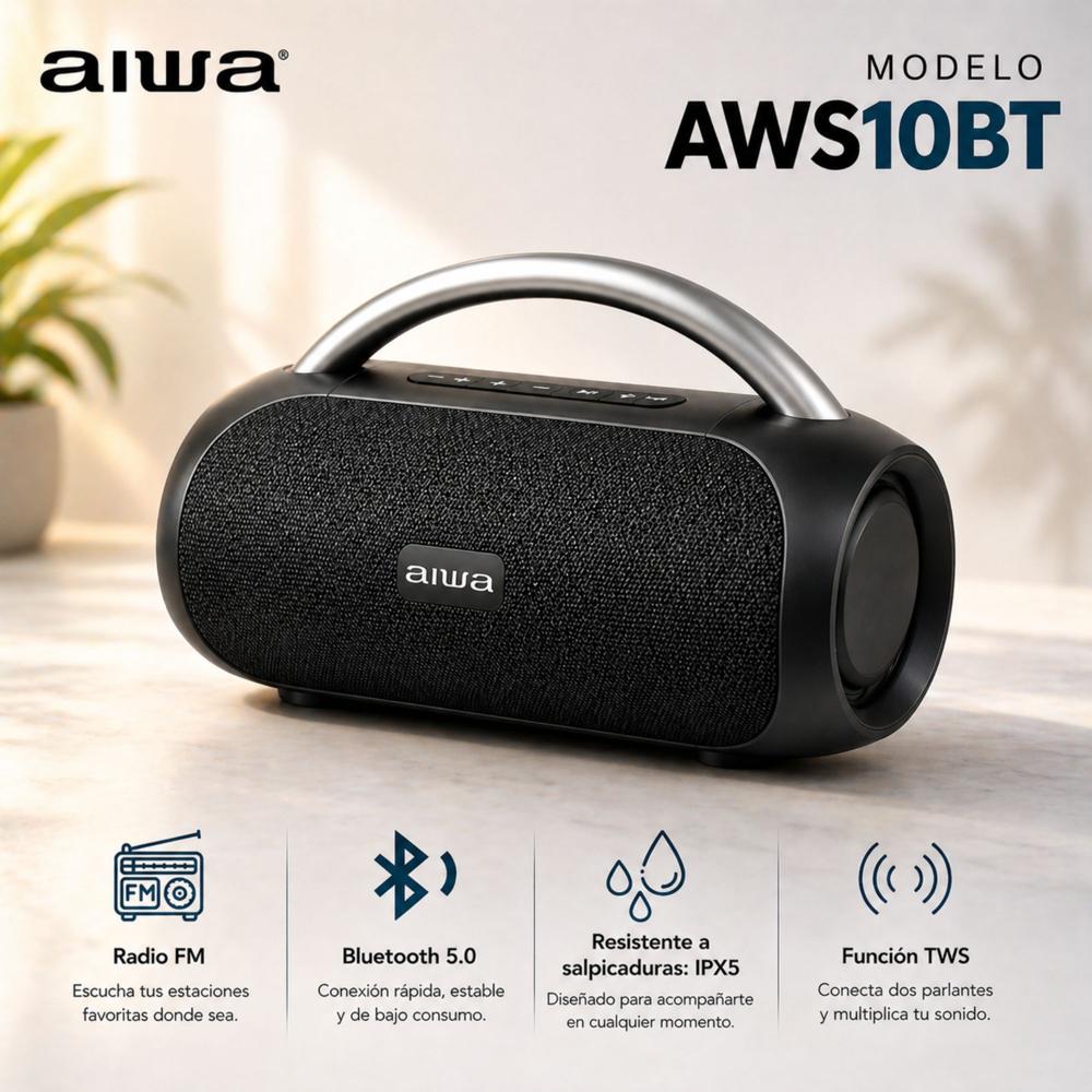 parlante Portátil AIWA  AWS10BT