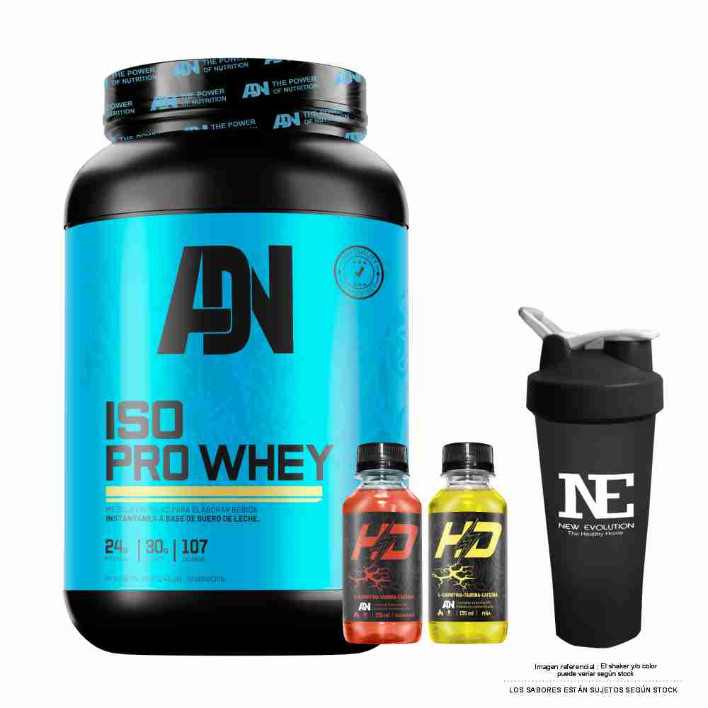 ADN NUTRITION ISO PRO WHEY 1.100 KG. VAINILLA + SHAKER