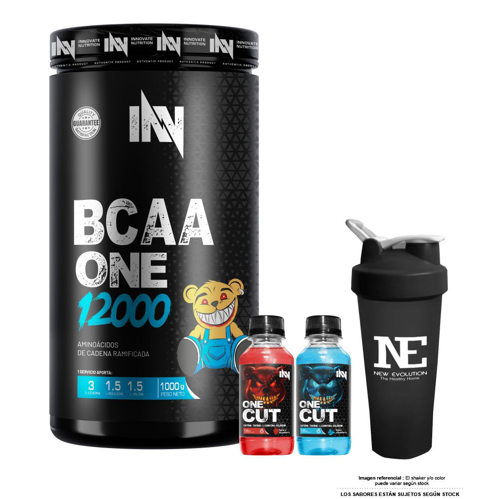 INNOVATE NUTRITION BCAA ONE 12000 1 KG. FRUIT PUNCH + SHAKER
