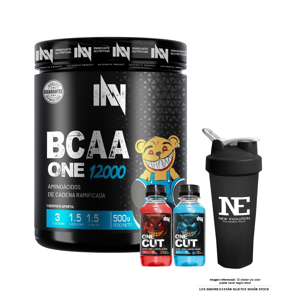 INNOVATE NUTRITION BCAA ONE 12000 500 GR. NARANJA + SHAKER