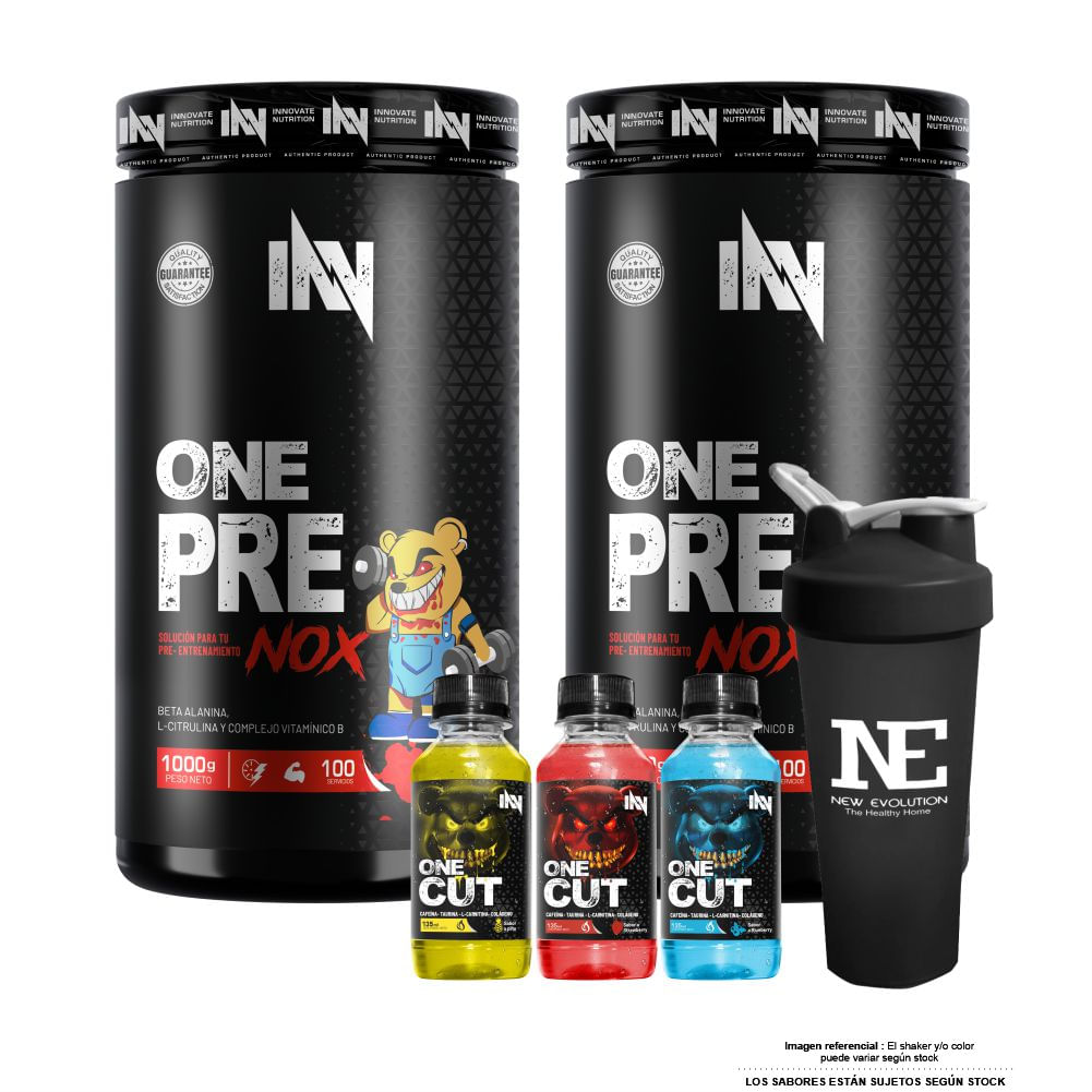 COMBO INN - 2 ONE PRE NOX 1 KG. MORA + SHAKER