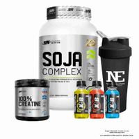 COMBO UNIVERSE NUTRITION - SOJA COMPLEX 1.500 KG. CHOCOLATE + 100% CREATINE 500 GR. + SHAKER