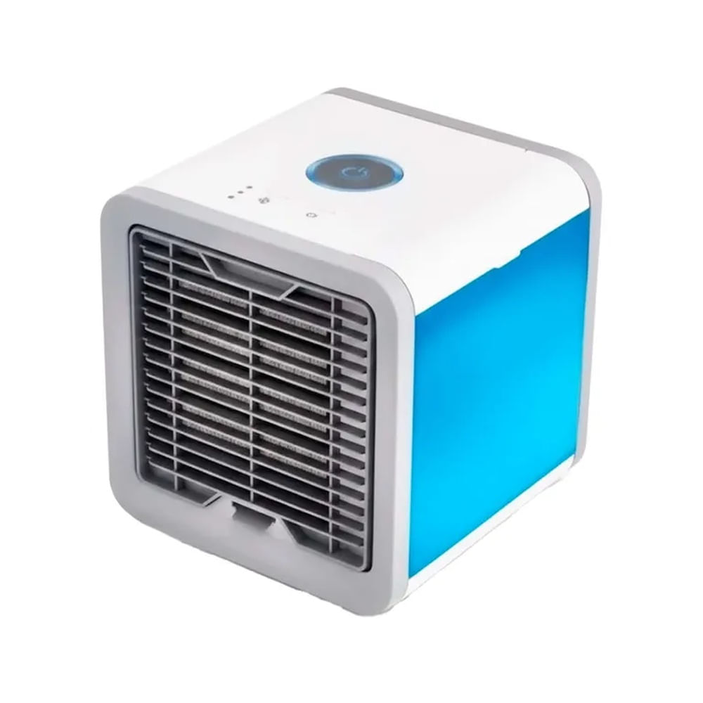 Aire Acondicionado Portatil Mini Enfriador Luz Led Blanco Blanco