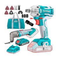 Combo Llave De Impacto 20v + Oscilante 20v + Maleta De Lona