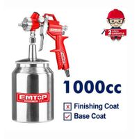 PISTOLA DE PINTAR PULVERIZADORA 1000CC3-4 BAR EMTOP - EASG10001
