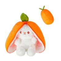 Peluche Conejo Reversible Zanahoria 35cm Ccremallera- Bunny