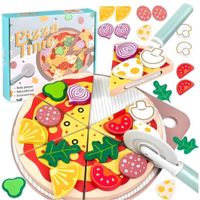 Juguete Didactico Set de Pizza de Madera