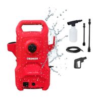Hidrolavadora Eléctrica 1400w Con Shampunera Rankor Rojo