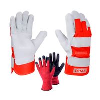 Pack X2 Guantes Cuero Reforzado 10.5 +guantes Anticortes Cortes Xl