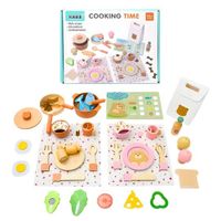 Juguete Didactico Set Cocina 28 piezas de Madera