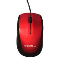MOUSE ARGOM USB 3D ROJO