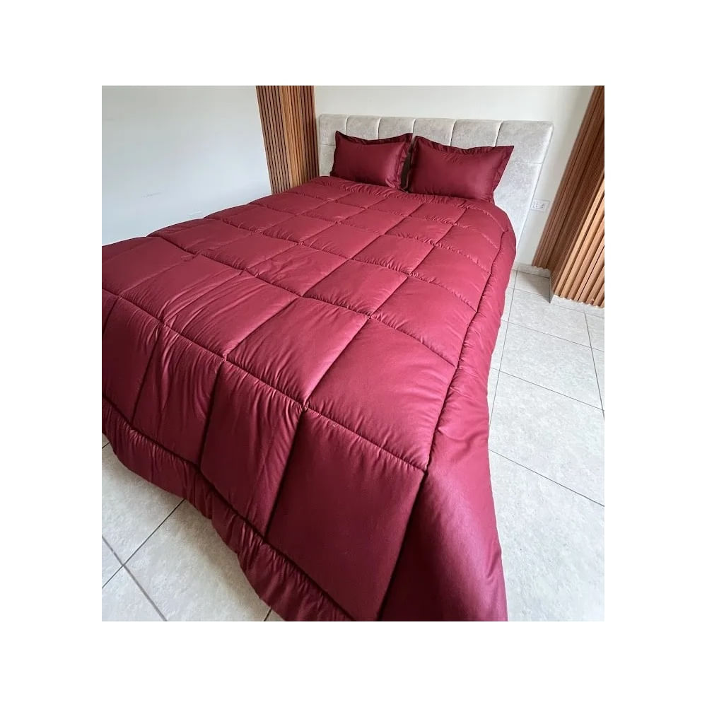 Edredón Premium 300 Gr. Hipoalergénico Color Guinda 1 Plz - Fabitex