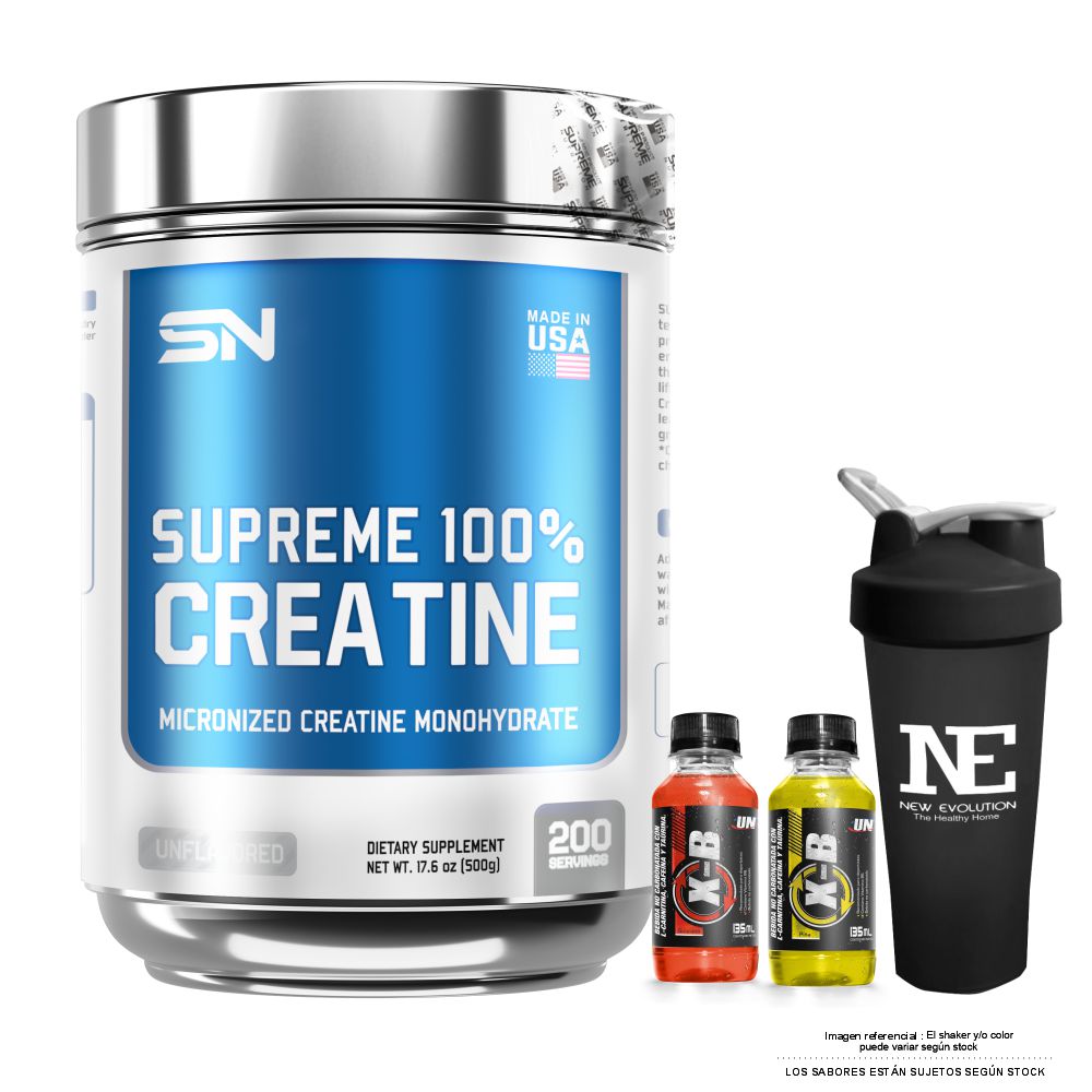 SUPREME NUTRITION SUPREME 100% CREATINE 500 GR. + SHAKER