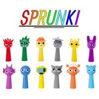 Juguete Set de Figuras Coleccionables Sprunki 12 Personajes