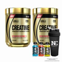 COMBO LEVEL PRO - 2 CREATINE 500 GR. + SHAKER