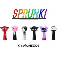 Juguete Set de Figuras Coleccionables Sprunki 8 Personajes