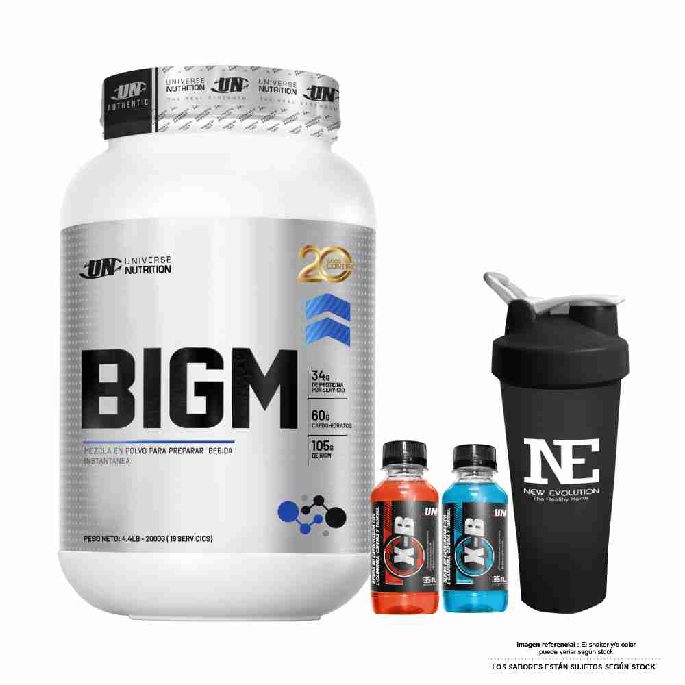 UNIVERSE NUTRITION BIGM 2 KG. CHOCOLATE + SHAKER