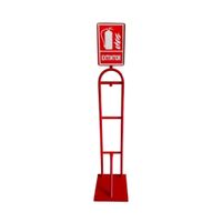 PEDESTAL DE METAL PARA EXTINTOR- ALTURA 1.50M