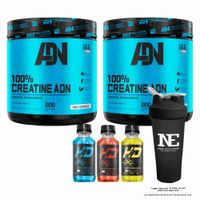 COMBO ADN NUTRITION - 2 100% CREATINE ADN 500 GR. + SHAKER