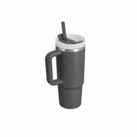 Termo Color Gris Oscuro Hermético Acero Inoxidable 1200Ml Con Sorbete Practico Moderno Vaso Térmico