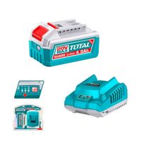 Set De Batería Li-ion 20v 40ah + Cargador Total -tfbcpk1012